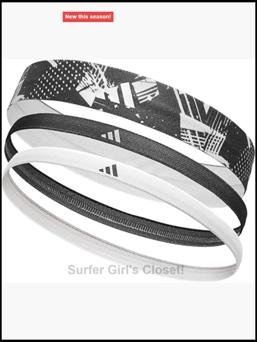 Lycra Sport Hairband Set - 3 Pack